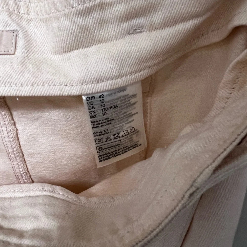 H&M Cream wrap skirt